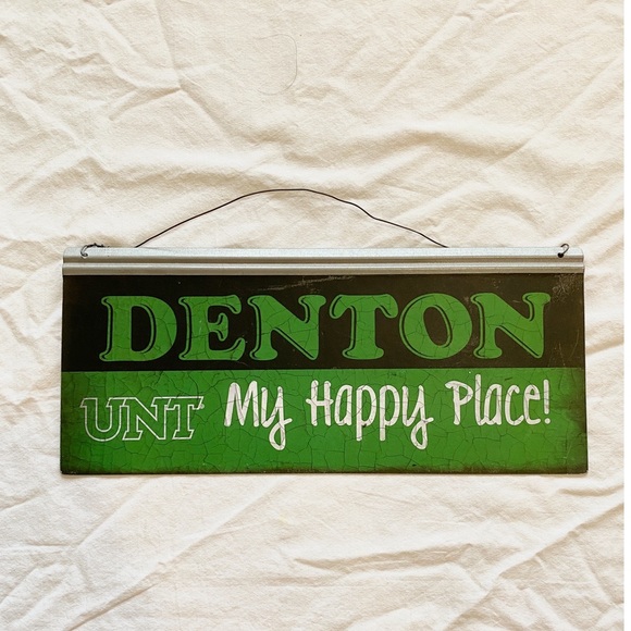 UNT University of North Texas official collegiate Denton TX tin sign (NWT) - Picture 1 of 3
